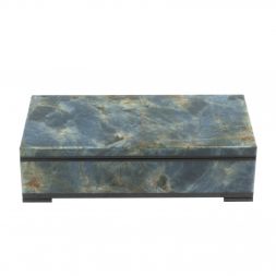 Шкатулка из камня кианит 17,5х9х5 см